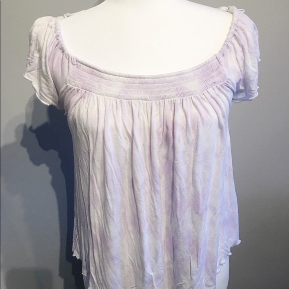 🌸Pretty pink and white top from AEO - Picture 1 of 5